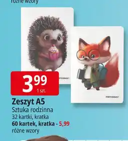E.Leclerc Zeszyt a5 60 k. kratka Sztuka Rodzinna oferta