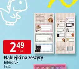 E.Leclerc Naklejki na zeszyty Interdruk oferta