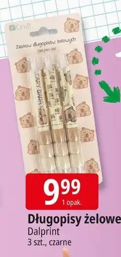 E.Leclerc Długopisy żelowe czarne Dalprint Craft oferta