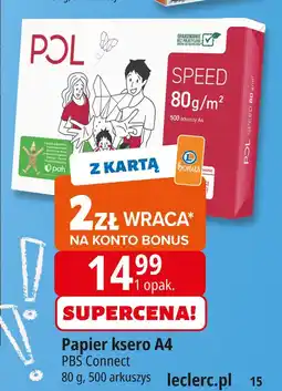 E.Leclerc Papier a4/500 Polspeed oferta