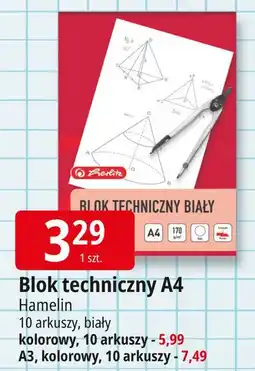 E.Leclerc Blok techniczny a3 10 k kolorowy Herlitz oferta