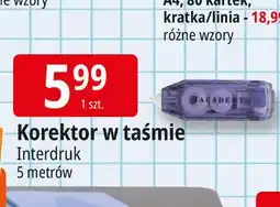 E.Leclerc Korektor w taśmie Interdruk oferta