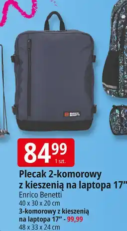 E.Leclerc Plecak 3-komorowy Enrico Benetti oferta