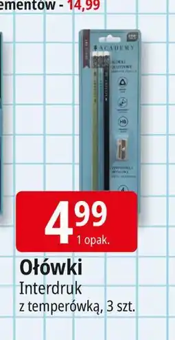 E.Leclerc Zestaw ołówków grafitowych + temperówka Interdruk oferta