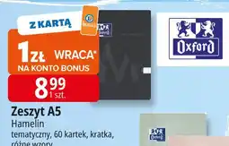 E.Leclerc Zeszyt a5 60 kartek kratka Oxford oferta