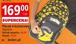 E.Leclerc Plecak szkolny pokemon St. Majewski oferta