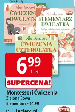 E.Leclerc Montessori elementarz dwulatka oferta