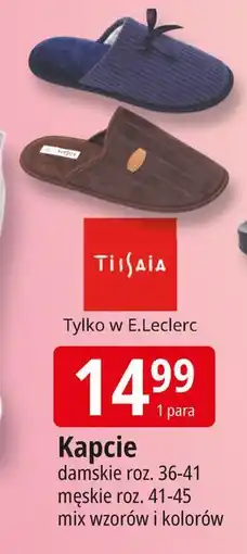 E.Leclerc Kapcie męskie 41-45 Tissaia oferta