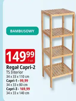 E.Leclerc Regał bambusowy capri-1 80 x 34 33 cm Ts Interior oferta