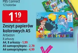 E.Leclerc Zeszyt papierów kolorowych a5 samoprzylepne Artsezon oferta