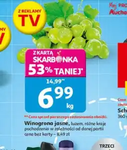 Auchan Winogrona jasne oferta