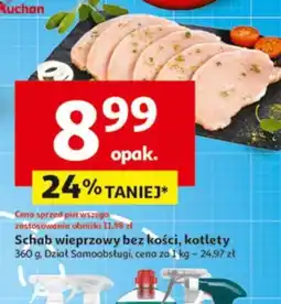 Auchan Schab wieprzowy bez kości, kotlety oferta