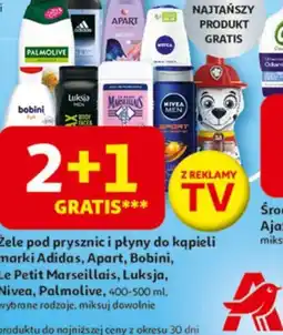 Auchan Zele pod prysznic i płyny do kąpieli oferta