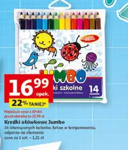 Auchan Kredki ołówkowe Jumbo oferta