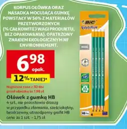 Auchan Ołówek z gumką HB Bic oferta