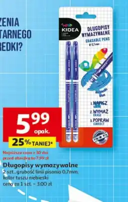 Auchan Długopisy wymazywalne Kidea oferta
