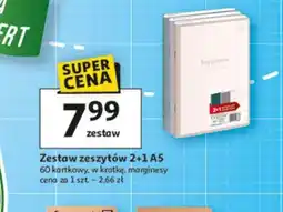 Auchan Zestaw zeszytów 2+1 A5 oferta
