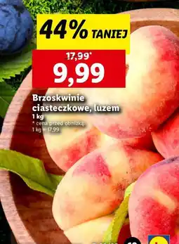 Lidl Brzoskwinie ciasteczkowe 1 kg Lidl oferta