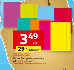 Auchan Teczka A4 z gumką oferta