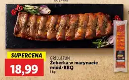 Lidl Żeberka w marynacie miód-BBQ Grill&Fun oferta