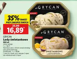 Lidl Lody śmietankowe, różne rodzaje Grycan oferta