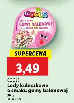 Lidl Lody kuleczkowe o smaku gumy balonowej Cools oferta
