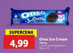 Lidl Ciastka Oreo Ice Cream o smaku lodów jagodowych oferta
