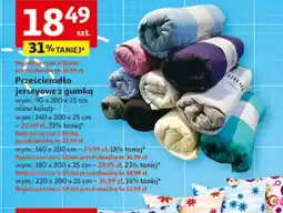 Auchan Prześcieradło jerseyowe z gumką oferta