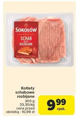 Carrefour Market Kotlety schabowe rozbijane SOKOŁÓW oferta
