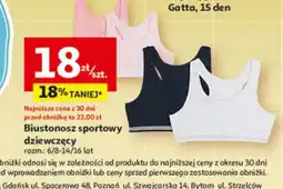 Auchan Biustonosz sportowy dziewczęcy oferta