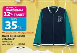 Auchan Bluza bejsbolówka chłopięca oferta