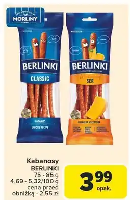 Carrefour Market Kabanosy Classic i Ser Berlinki oferta