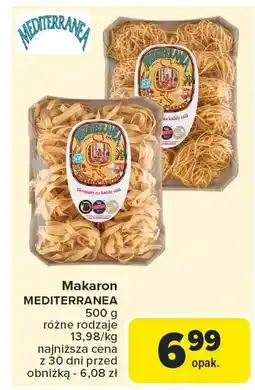 Carrefour Market Makaron różne rodzaje Mediterranea oferta