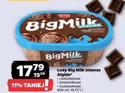 Netto Lody Big Milk Intense czekoladowe Algida oferta