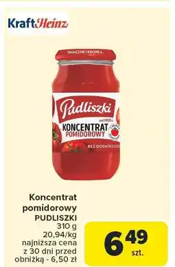 Carrefour Market Koncentrat pomidorowy Pudliszki oferta