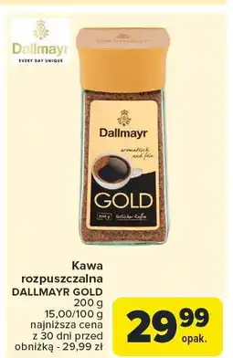 Carrefour Market Kawa rozpuszczalna Dallmayr Gold oferta