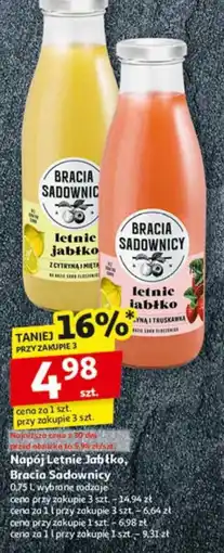 Auchan Napój Letnie Jabłko Bracia Sadownicy oferta