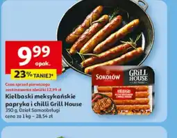 Auchan Kiełbaski meksykańskie papryka i chilli Grill House oferta