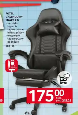 Selgros Fotel gamingowy Snake oferta