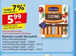 Auchan Parówki z szynki Tarczyński oferta