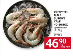Selgros Krewetki Białe oferta