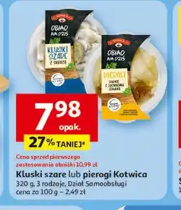 Auchan Kluski szare lub pierogi Kotwica oferta