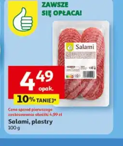 Auchan Salami, plastry oferta