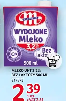 Selgros Mleko bez laktozy Mlekovita oferta