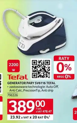 Selgros Generator pary Tefal oferta