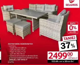 Selgros Zestaw mebli ogrodowych oferta
