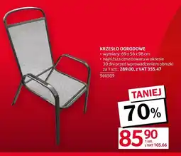 Selgros Krzesło ogrodowe oferta