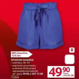 Selgros Spodenki damskie oferta