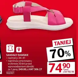 Selgros Sandały damskie oferta