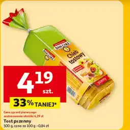 Auchan Tost pszenny Dan Cake oferta